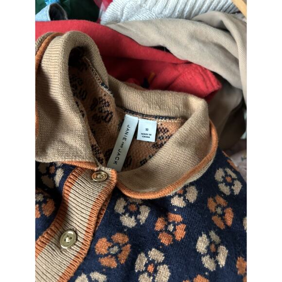 Janie and Jack Geo Floral Sweater Dress Size 10 - Picture 4 of 5